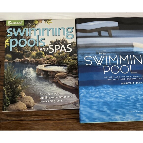 Lot of 3 Swimming Pool & Spas Books Inspiration Designs Building Landscaping - Picture 2 of 4